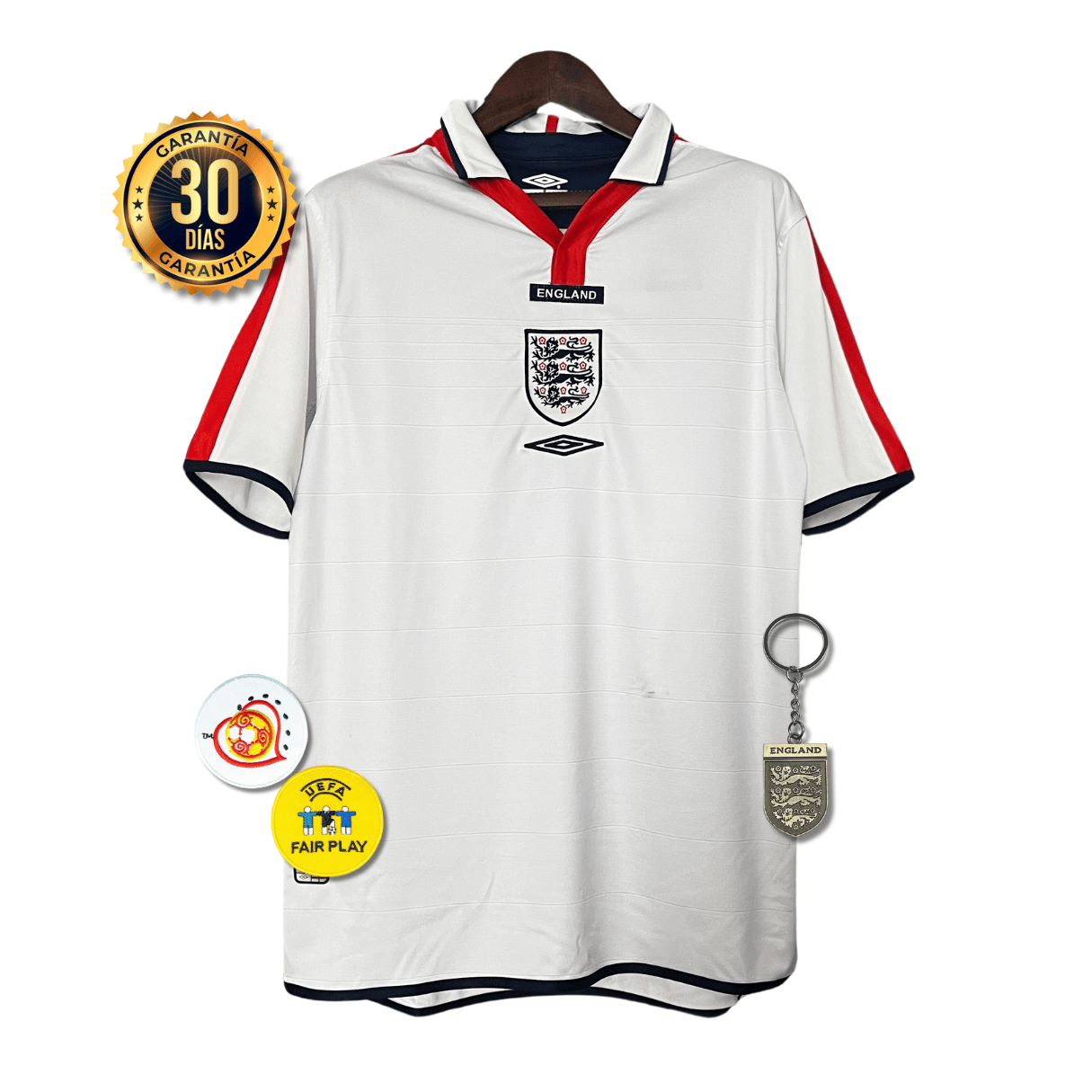 CAMISETA INGLATERRA I 2004 HOMBRE (RETRO)