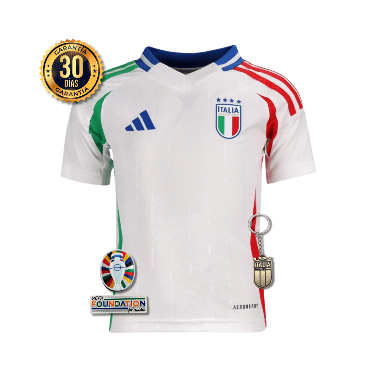 CAMISETA ITALIA II EURO 2024 CONJUNTO INFANTIL