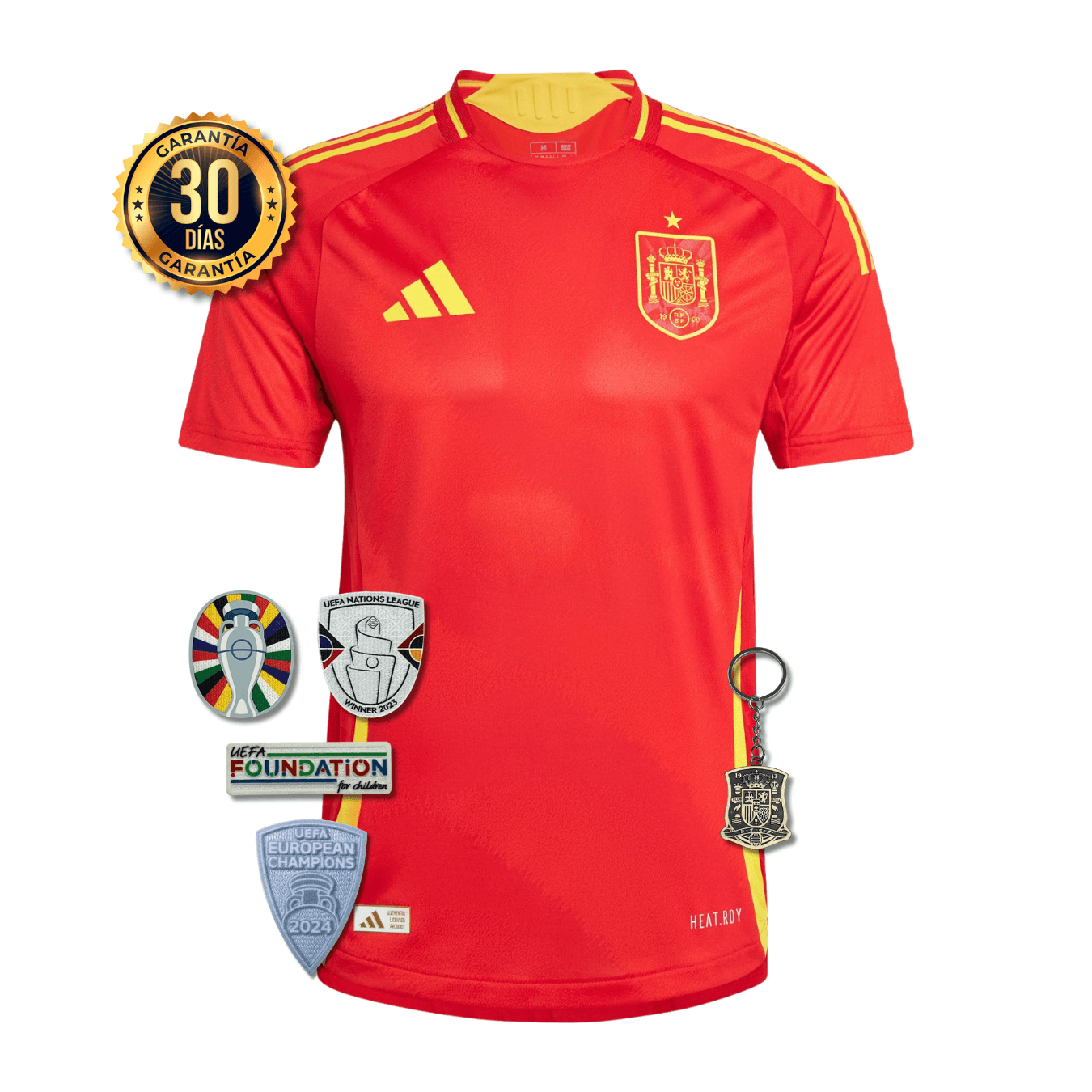 CAMISETA ESPAÑA I EURO 2024 HOMBRE (VERSIÓN JUGADOR)