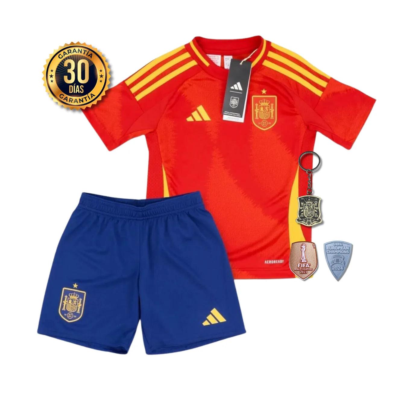 CAMISETA ESPAÑA I EURO 2024 CONJUNTO INFANTIL