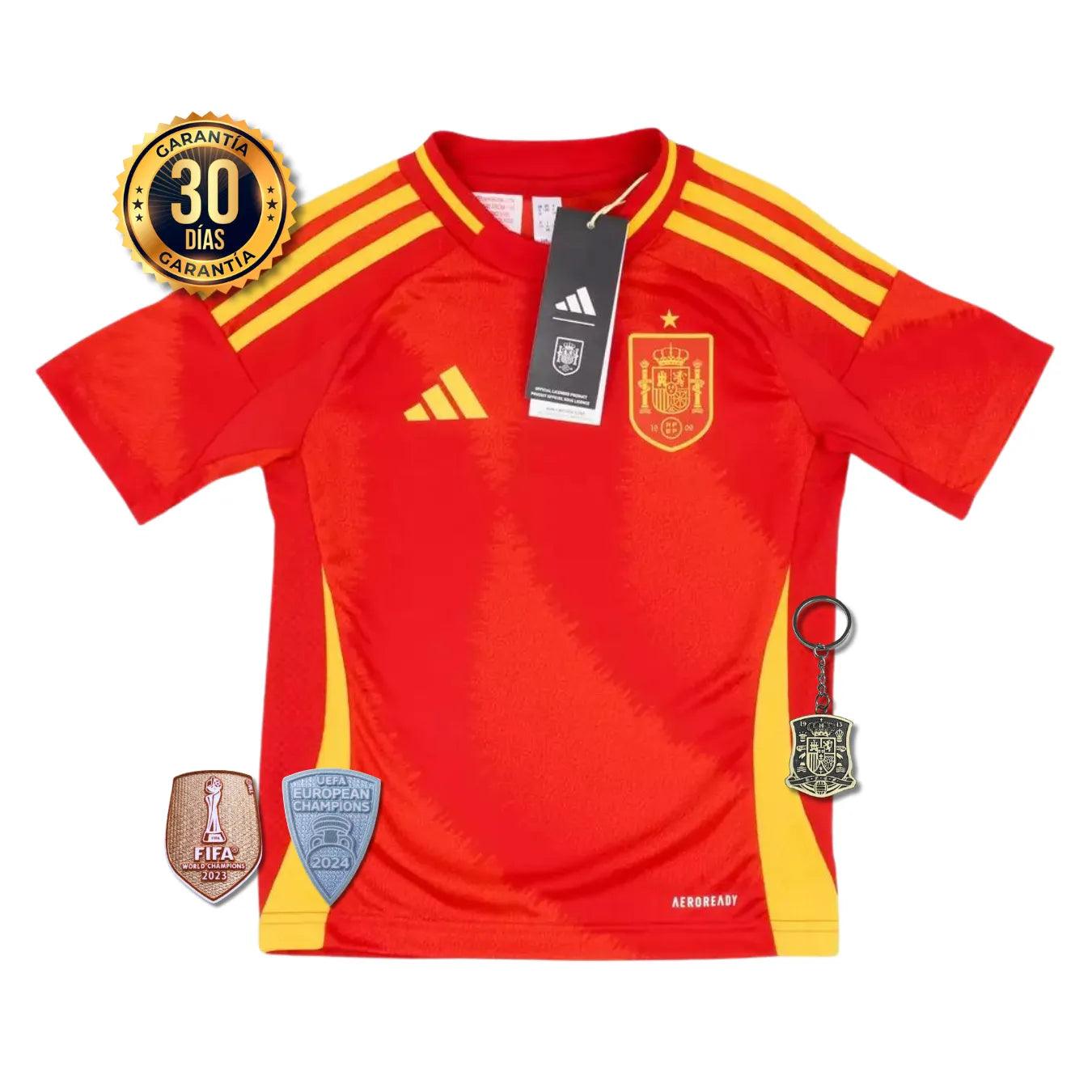 CAMISETA ESPAÑA I EURO 2024 CONJUNTO INFANTIL