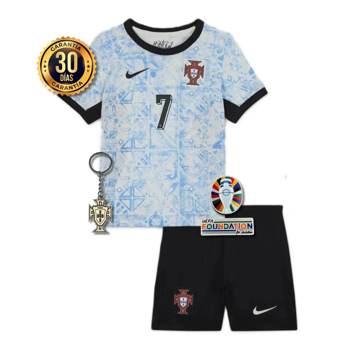 CAMISETA PORTUGAL II EURO 2024 CONJUNTO INFANTIL