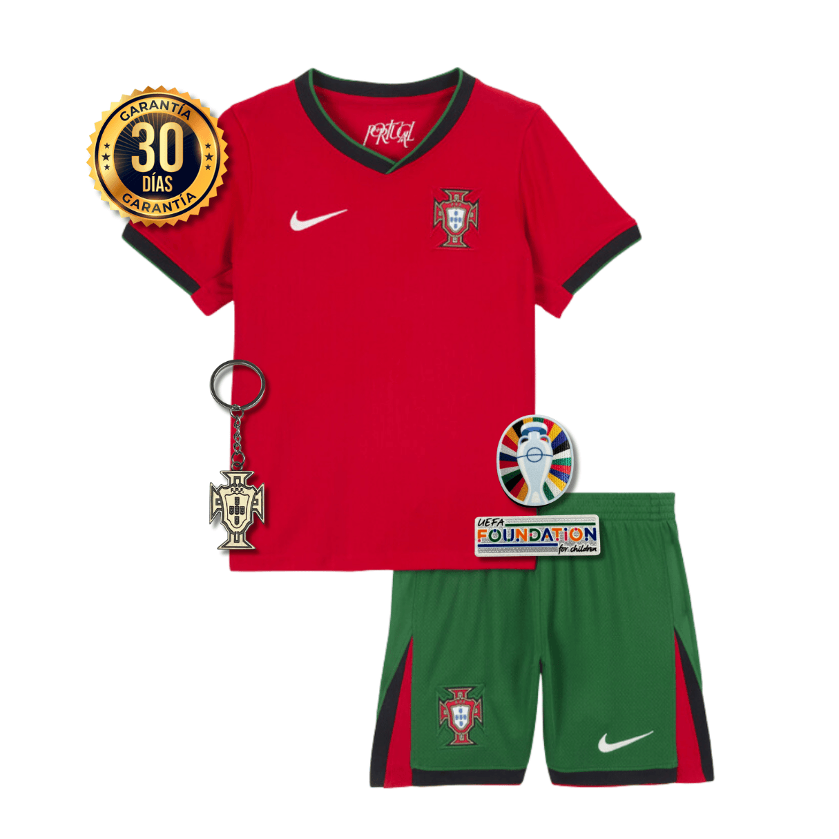 CAMISETA PORTUGAL I EURO 2024 CONJUNTO INFANTIL