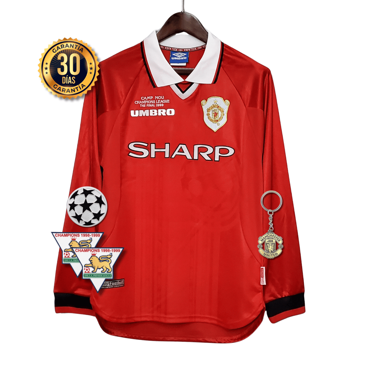 MANCHESTER UNITED I 99/00 HOMBRE (RETRO) MANGA LARGA