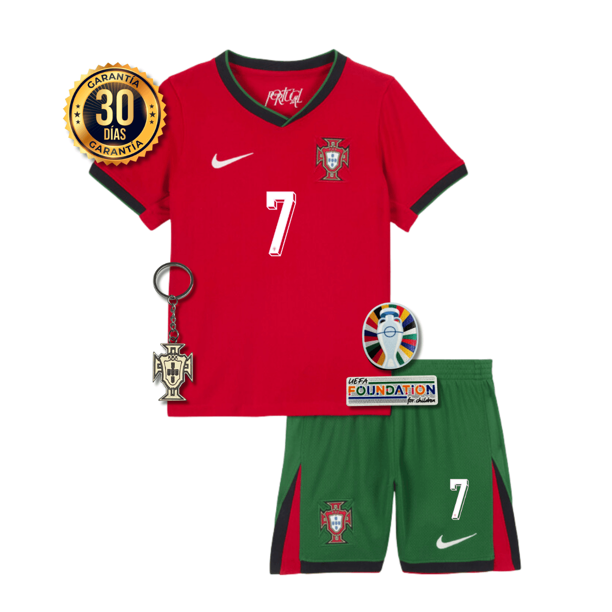 CAMISETA PORTUGAL I EURO 2024 CONJUNTO INFANTIL