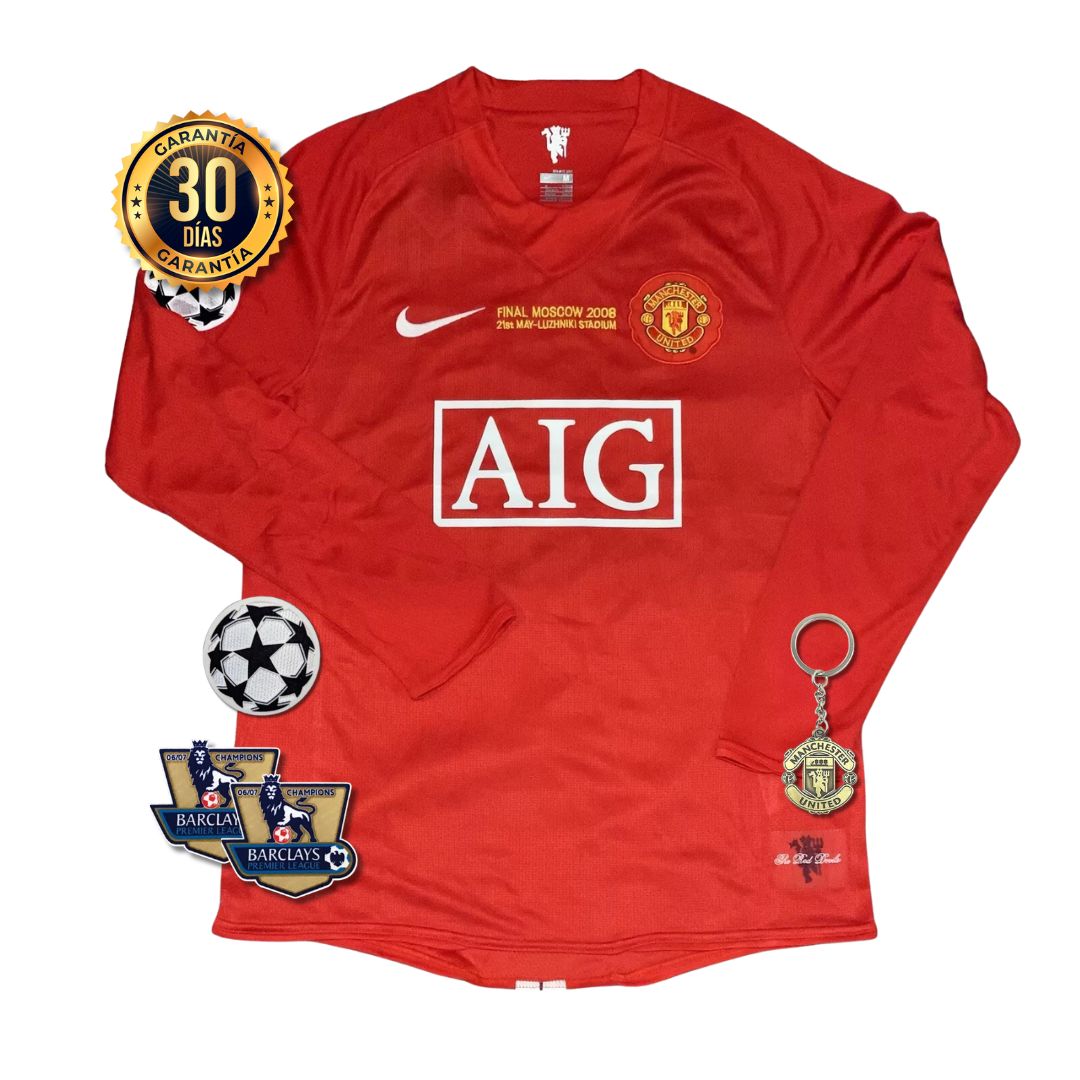 MANCHESTER UNITED I 07/08 HOMBRE MANGA LARGA (RETRO)