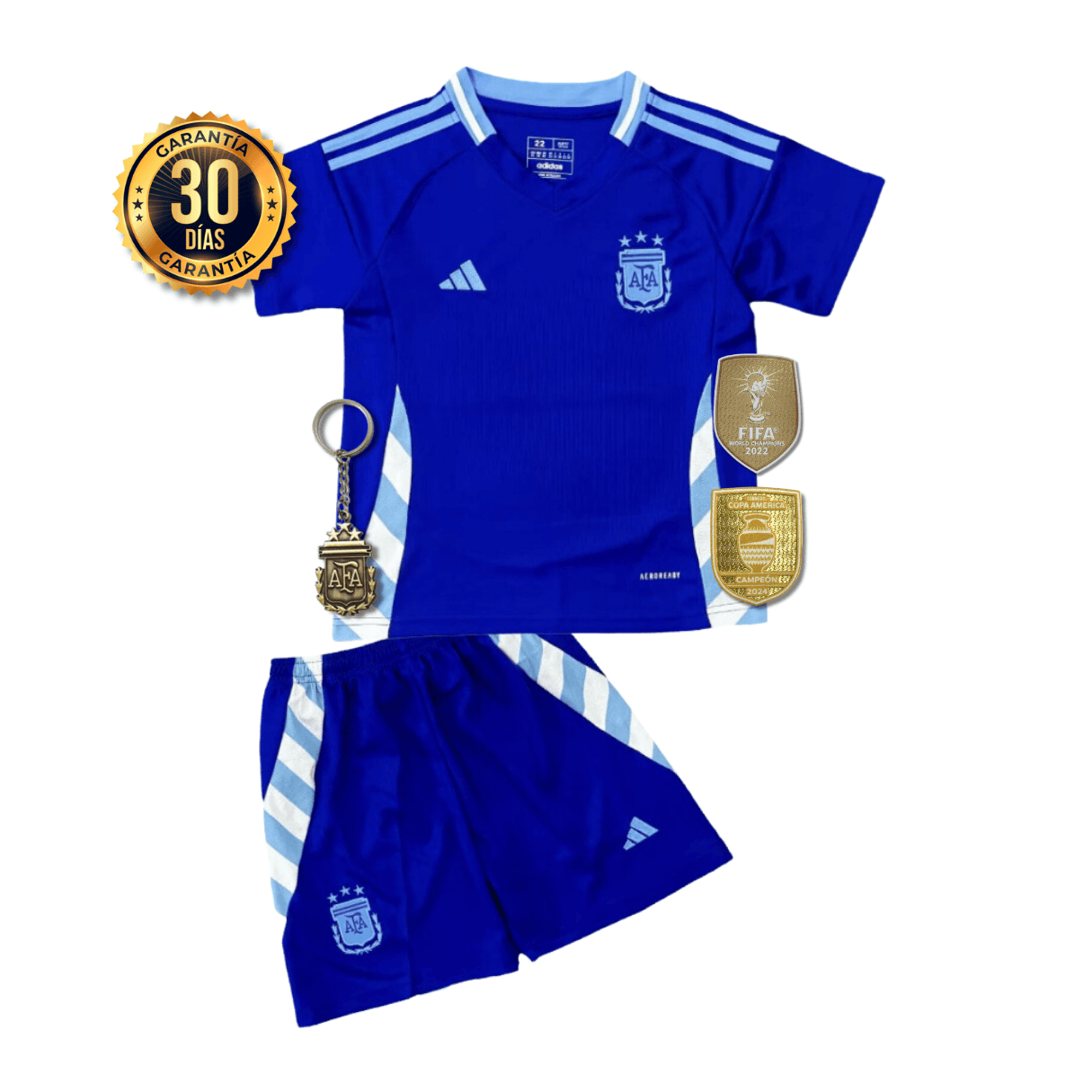 CAMISETA ARGENTINA II COPA AMÉRICA 2024 CONJUNTO INFANTIL