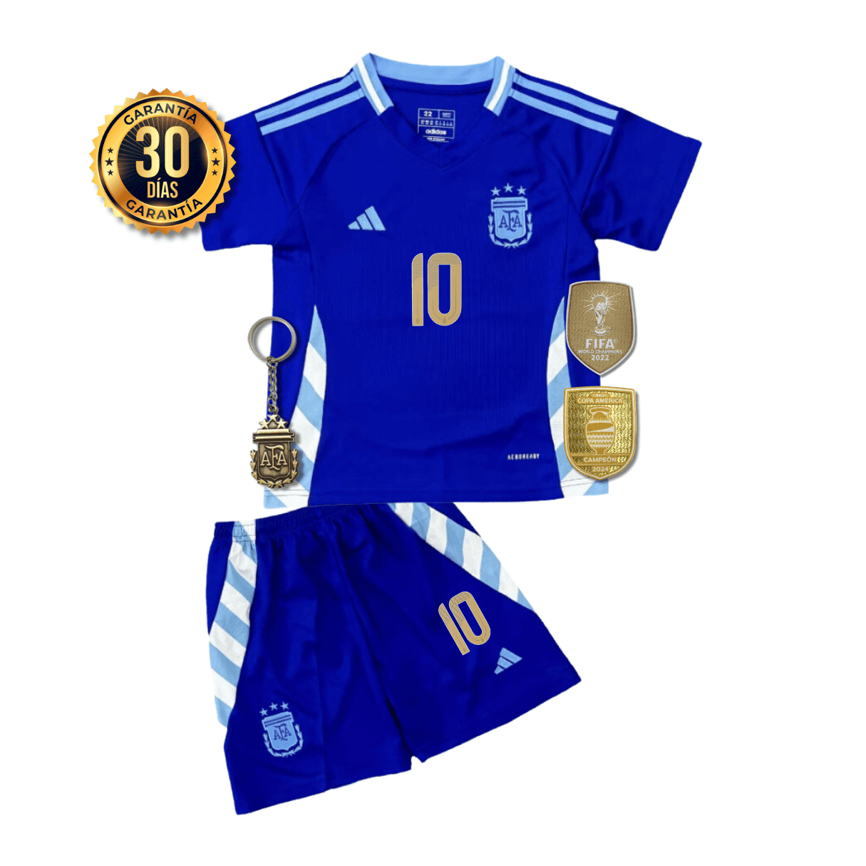 CAMISETA ARGENTINA II COPA AMÉRICA 2024 CONJUNTO INFANTIL