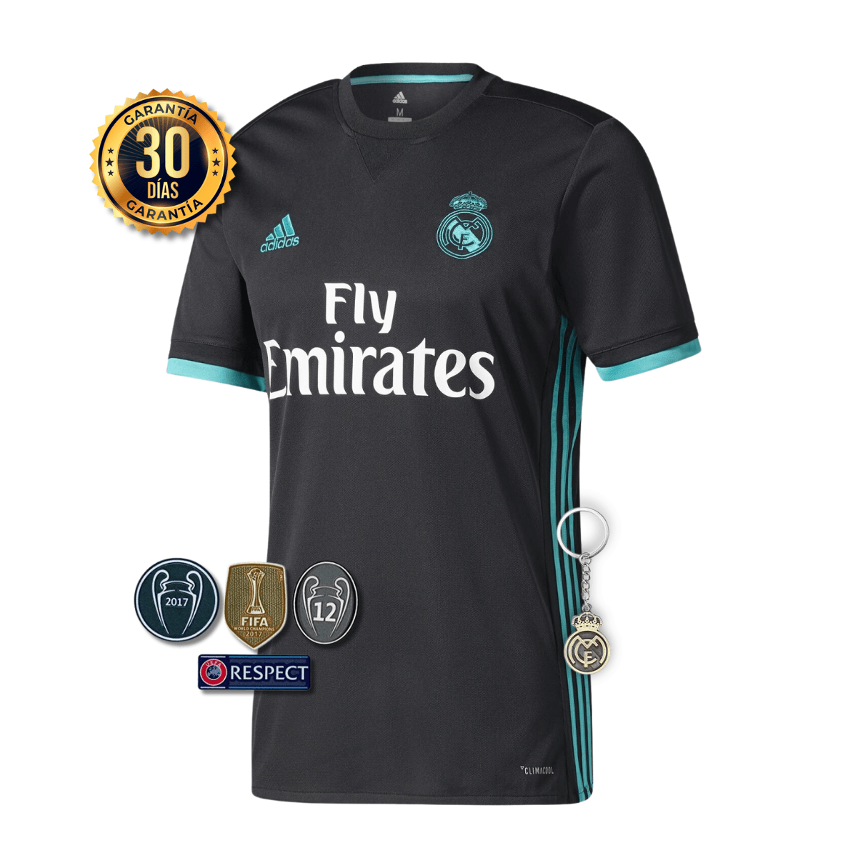 CAMISETA REAL MADRID III 17/18 HOMBRE (RETRO)