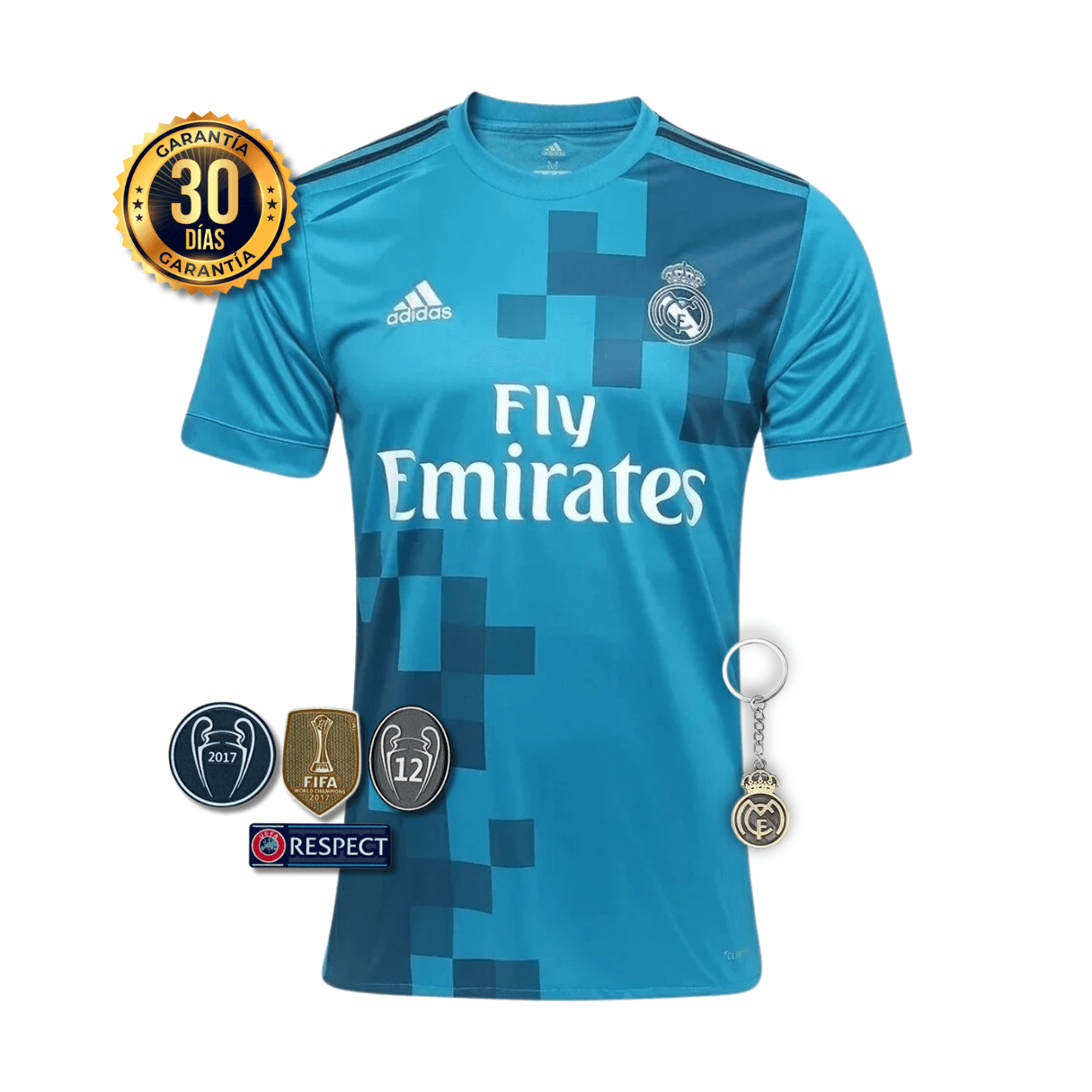 CAMISETA REAL MADRID II 17/18 HOMBRE (RETRO)