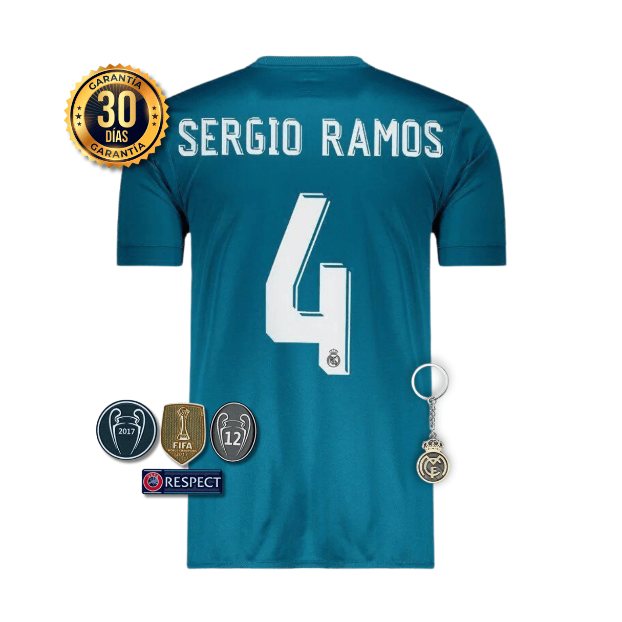 CAMISETA REAL MADRID II 17/18 HOMBRE (RETRO)