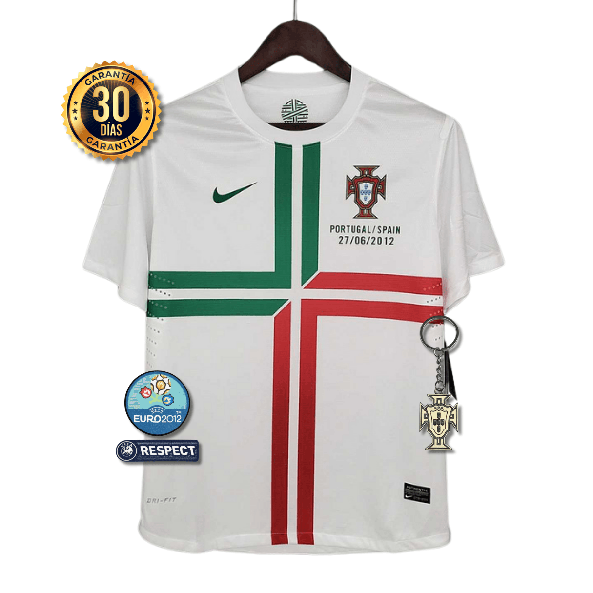 CAMISETA PORTUGAL II 2012 HOMBRE (RETRO)