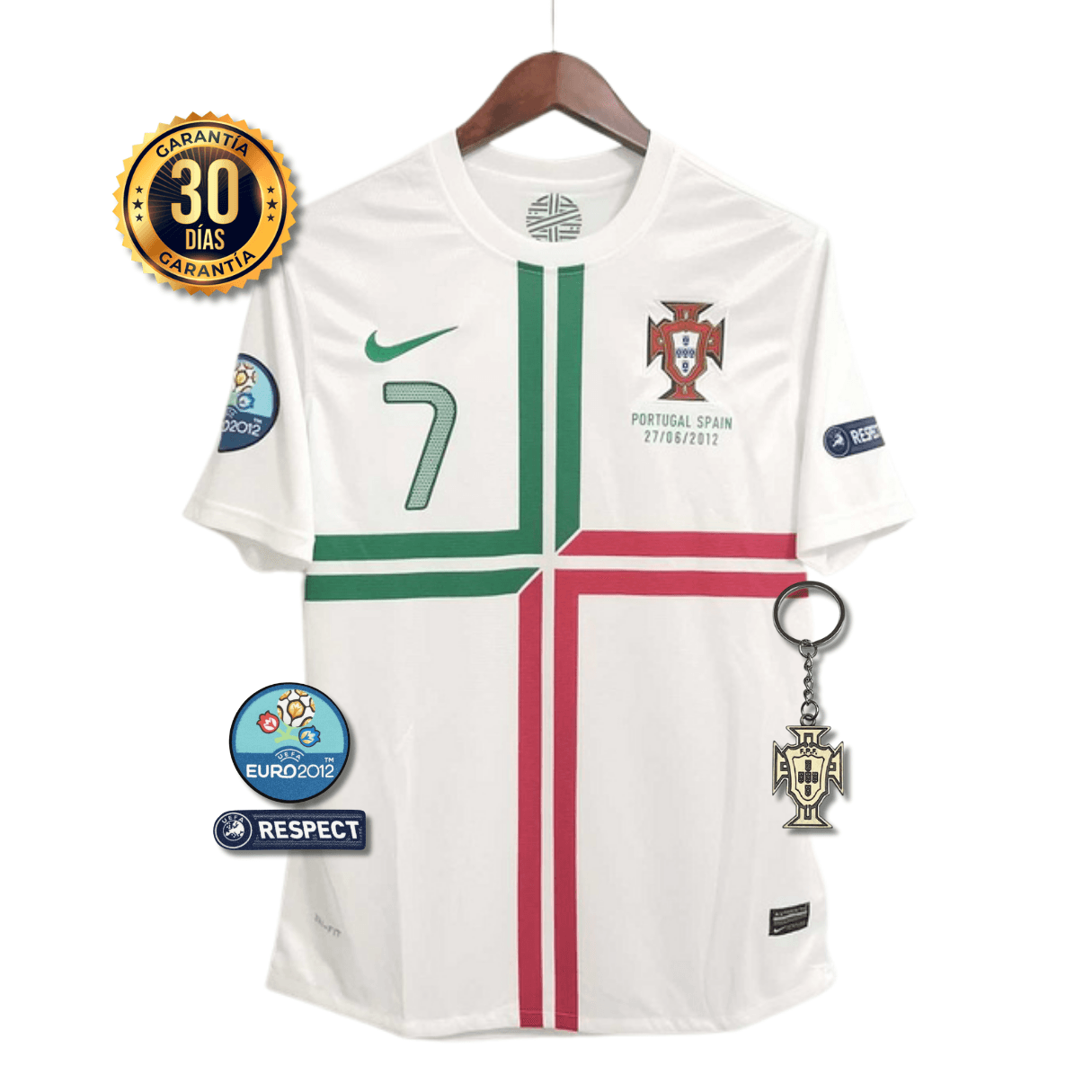 CAMISETA PORTUGAL II 2012 HOMBRE (RETRO)