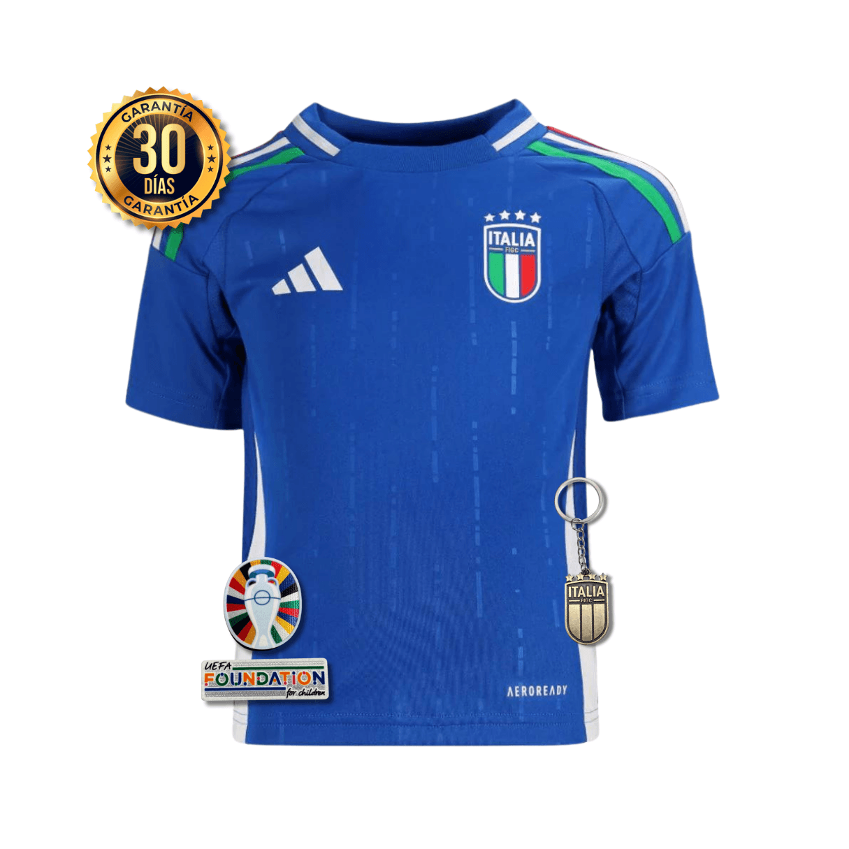 CAMISETA ITALIA I EURO 2024 CONJUNTO INFANTIL