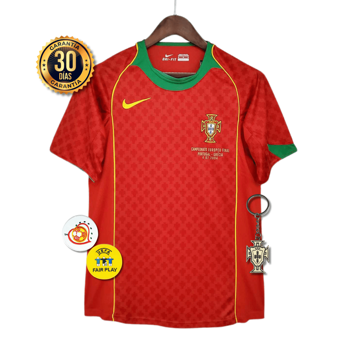 CAMISETA PORTUGAL I 2004 HOMBRE (RETRO)