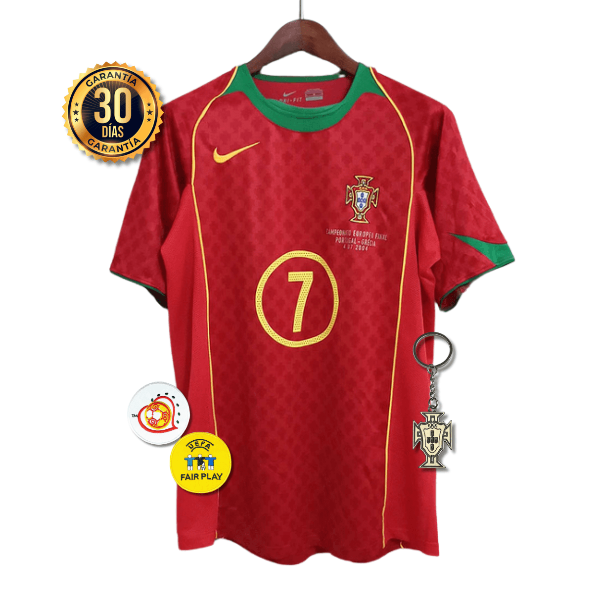 CAMISETA PORTUGAL I 2004 HOMBRE (RETRO)