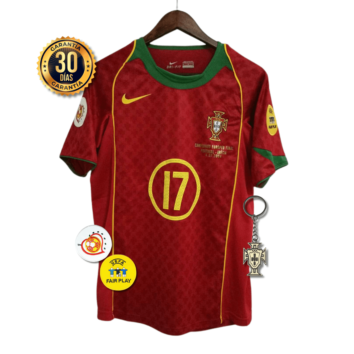 CAMISETA PORTUGAL I 2004 HOMBRE (RETRO)