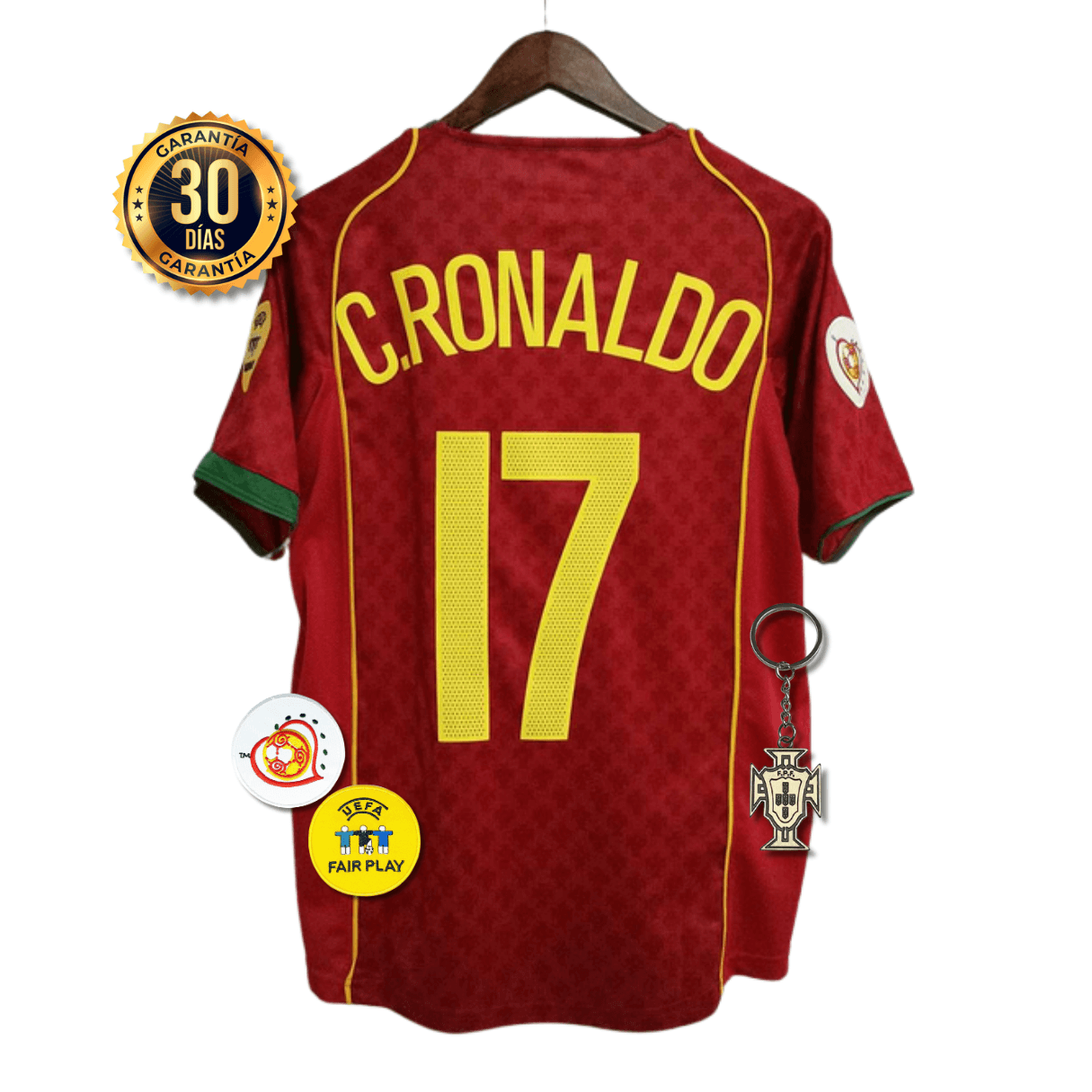 CAMISETA PORTUGAL I 2004 HOMBRE (RETRO)