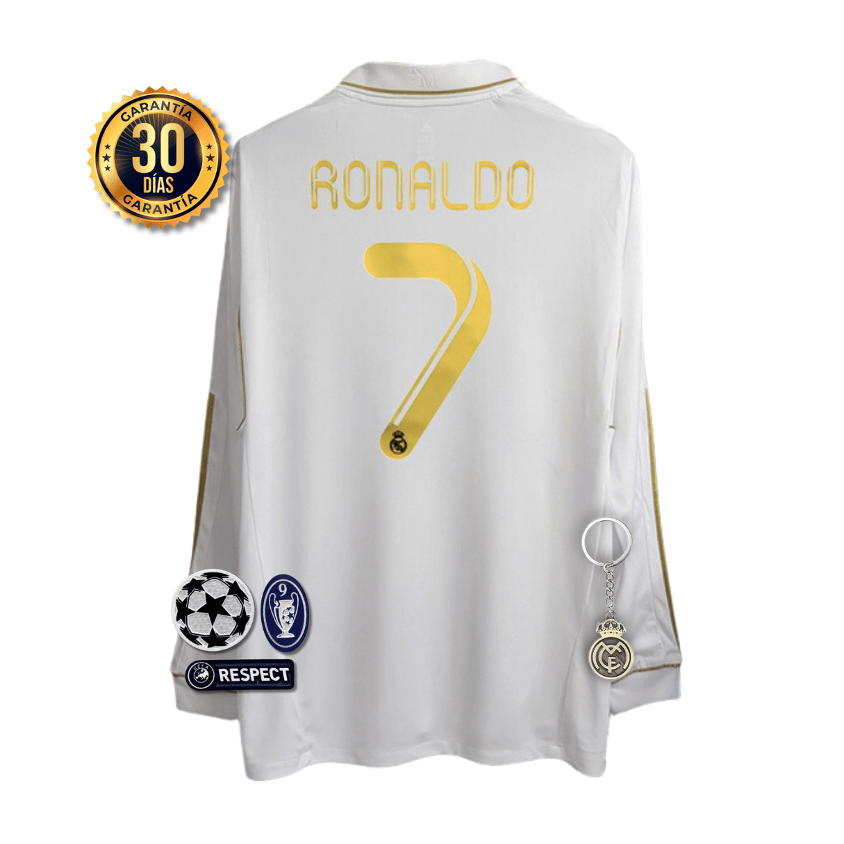 CAMISETA REAL MADRID I 11/12 HOMBRE (RETRO) MANGA LARGA