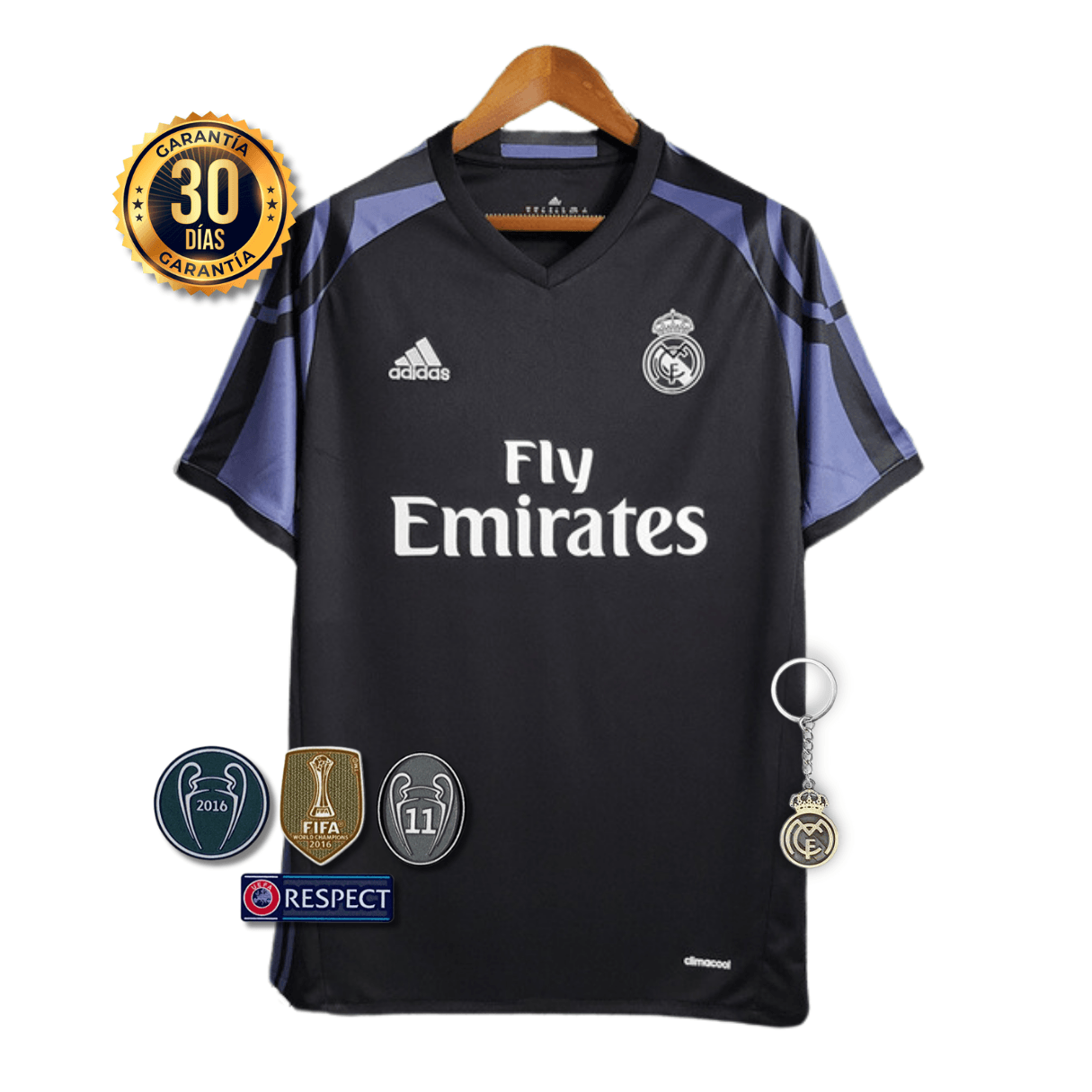 CAMISETA REAL MADRID III 16/17 HOMBRE (RETRO)