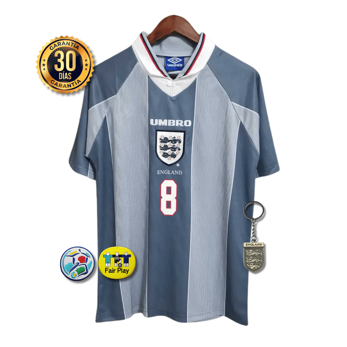 CAMISETA INGLATERRA II 1996 HOMBRE (RETRO)