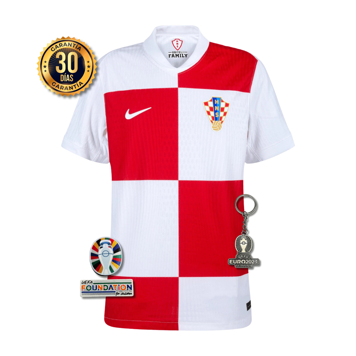 CAMISETA CROACIA I EURO 2024 HOMBRE (VERSIÓN JUGADOR)