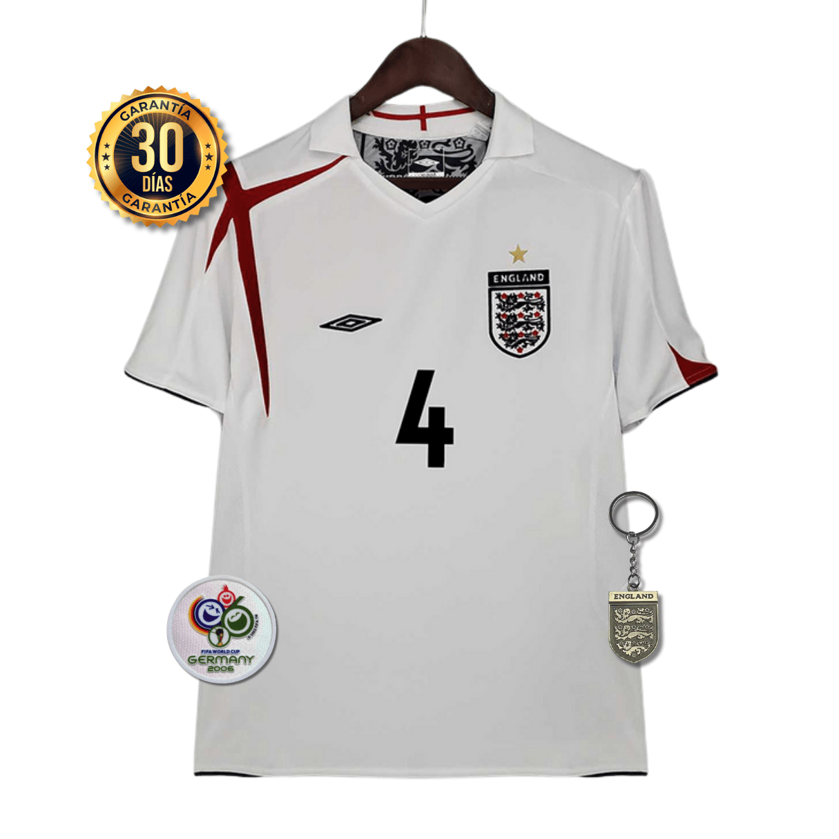 CAMISETA INGLATERRA I 2006 HOMBRE (RETRO)