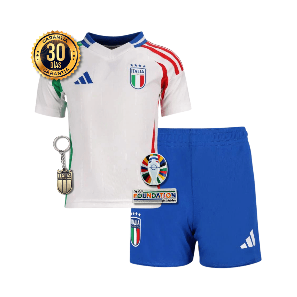 CAMISETA ITALIA II EURO 2024 CONJUNTO INFANTIL